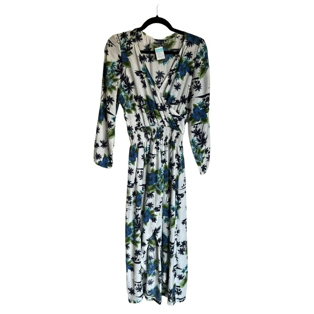 Colombian Maxi Floral Long Sleeve Dress Size Medium